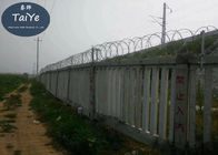 Hàng rào dây thép gai màu xanh lá cây được sử dụng trên tường Khả năng chống gỉ cao