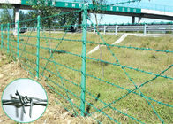 Hàng rào thép gai 25kg 400M PVC Hàng rào dây thép 1.6mm - 2.8mm Dia
