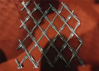 Hàng rào lưới mạ kẽm hàn, hàng rào dây dao cạo với hình dạng lỗ kim cương