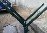 Dây thép mạ kẽm mạ PVC Cánh tay màu xanh lá cây được sử dụng trên hàng rào liên kết chuỗi